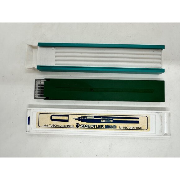 Berol Turquoise Eagle Staedtler Mars & Green Drawing Lead Sets 2mm HB F - Picture 2 of 4